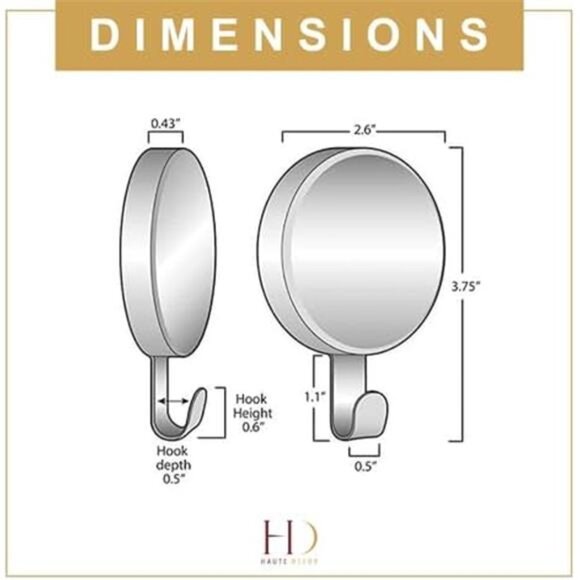 Attract Magnetic Hanger, 1 Pack - Strong Magnet Hook for Metal Doors and Surface - Picture 6 of 7